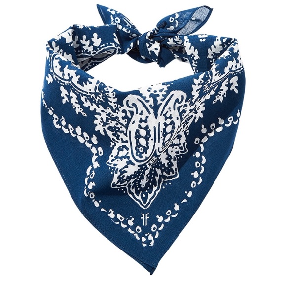 Frye Accessories - NWT Frye Blue Opal Paisley Bandana
